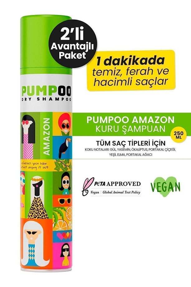 Amazon Kuru Şampuan - Amazon Dry Shampoo X2 - 1