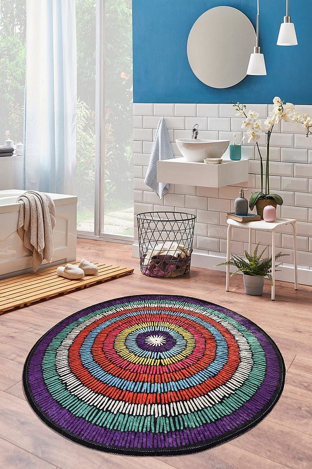 Bubble Çap 100 Cm Banyo Halısı Djth - 1