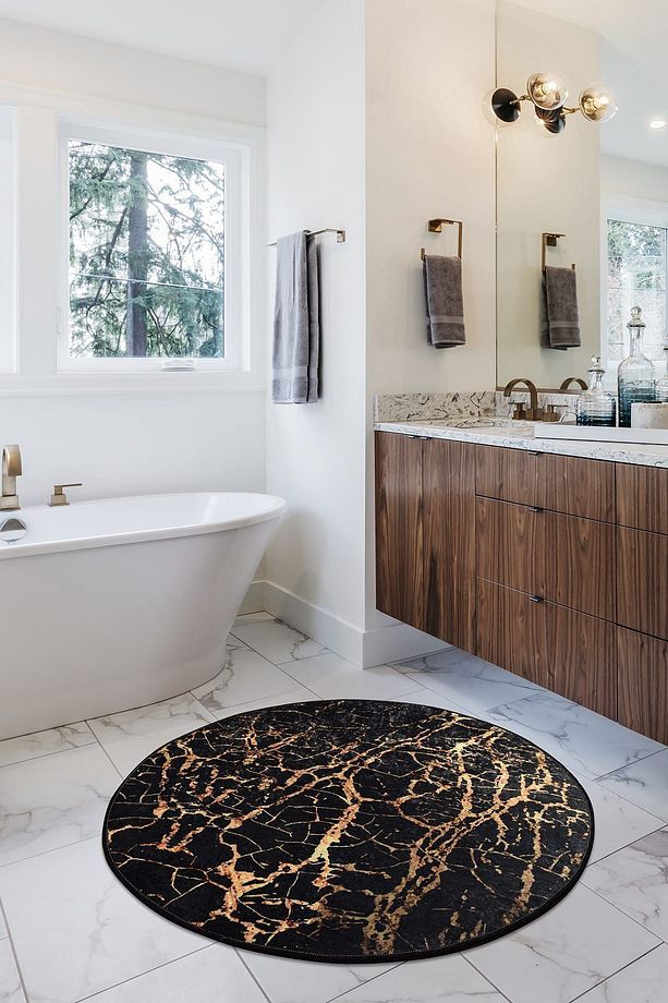 Goldes Çap 100 Cm Banyo Halısı Djth - 1