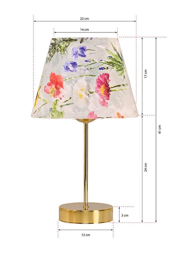 عاكس الضوء منقوشة بالزهور المعدنية الذهبية - 2