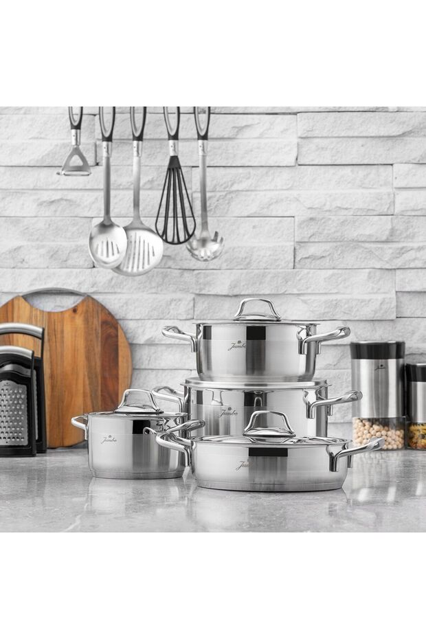 Myra 8 Parça Çelik Tencere Seti - 1