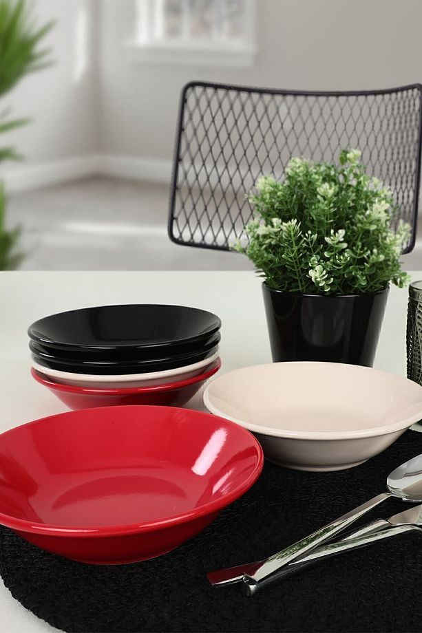 Noble Hitit Yemek Tabağı 18 Cm 6 Adet - 1