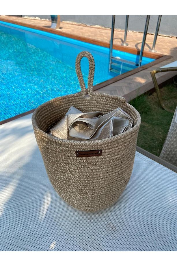 STD Poşetlik Saman Renk Dekoratif Poşet Düzenleyici 23*25 Cm Klasik - 3