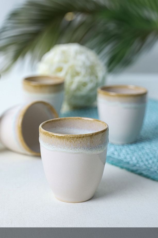 Shizen Krem Latte Kupa 8 Cm 6 Adet Q44 - 1