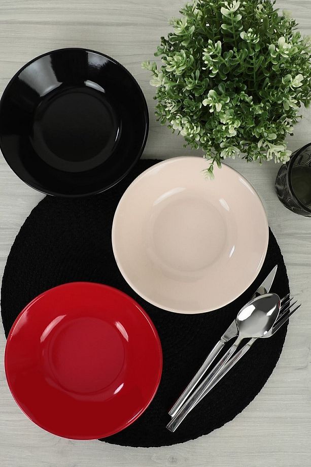 Noble Hitit Yemek Tabağı 18 Cm 6 Adet - 3