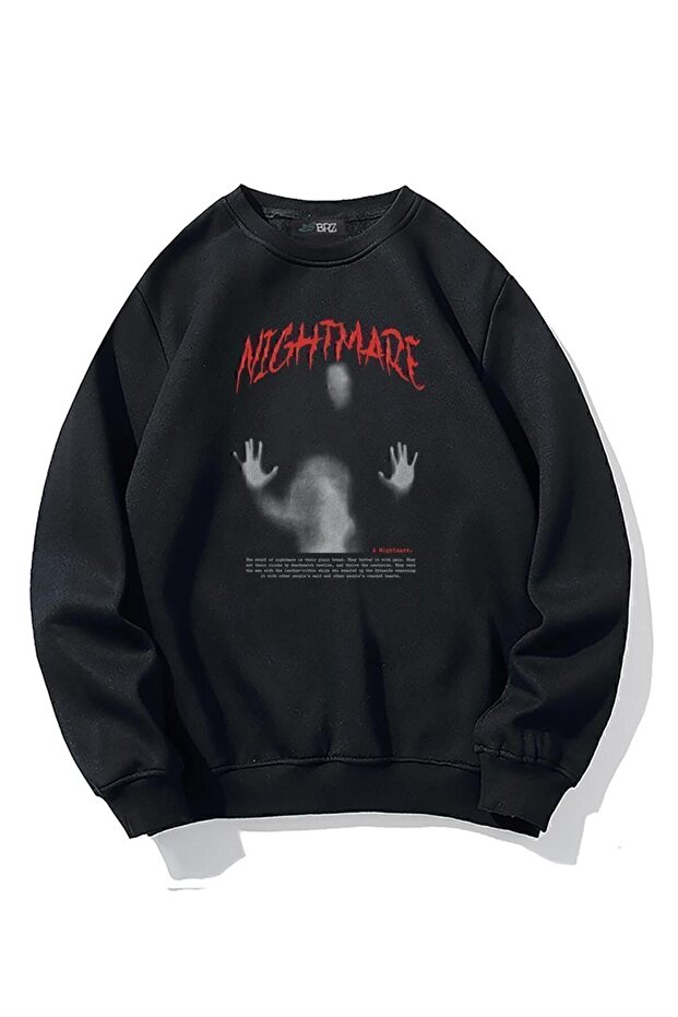 Oversize Unisex Nightmare Sweatshirt - 1