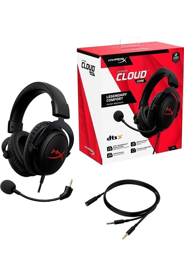 Cloud Core DTS Gaming Headset Kablolu Oyuncu Kulaklığı 4P4F2AA - Siyah - 5