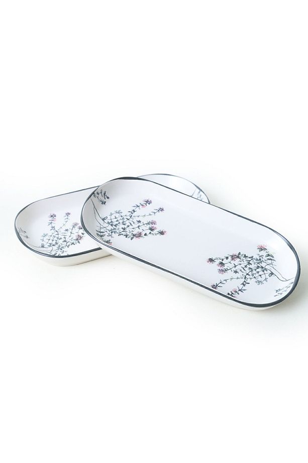 Çiçek Bahçesi Noyan Kayık Tabak 28 Cm 2 Adet 18938 - 6