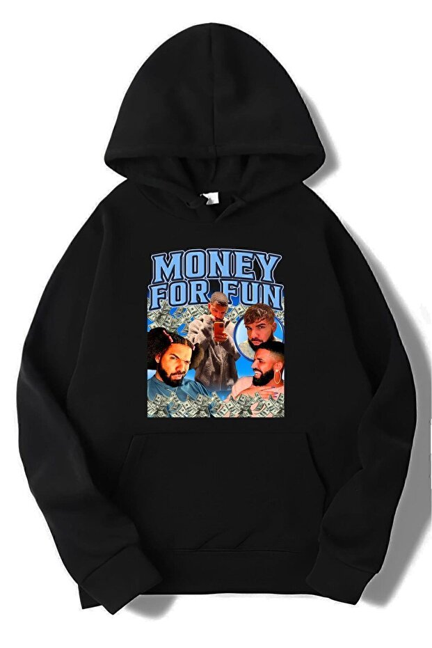 Unisex Oversize Money For Fun Hoodie
