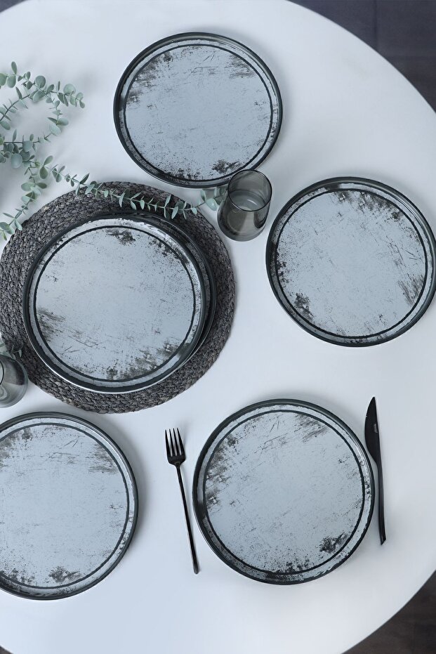 Vintage Mist Stackable Servis Tabağı 27 Cm 6 Adet 21778 - 3