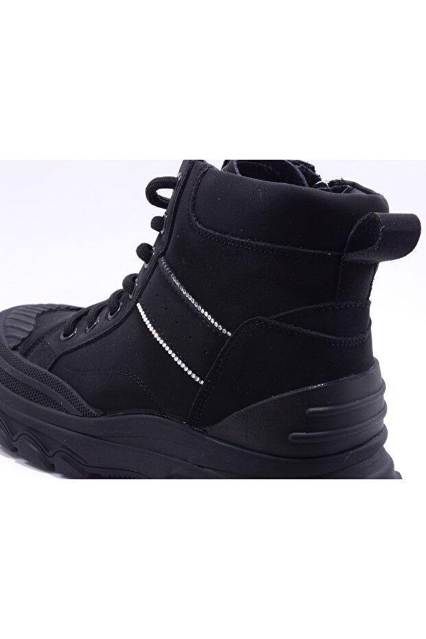 24K311-2 Taşlı deri Bot  ( kalıbı 1 numara küçüktür ) - 7