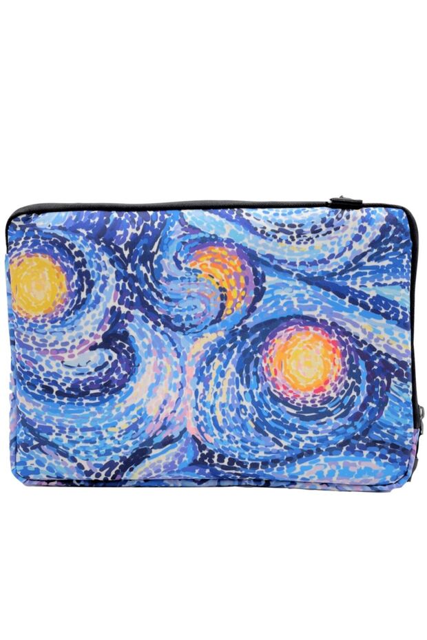 13-14'' Inç Van Gogh Desen Su Geçirmez/askılı/laptop/macbook/notebook/kılıf/çanta - 5