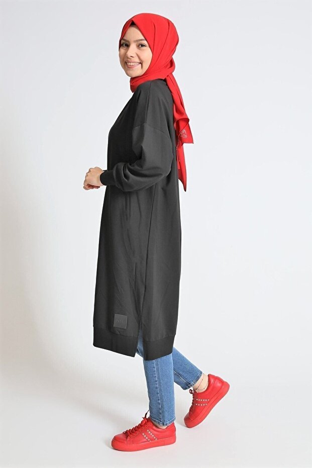 Nisaca تونيك طويل أساسي للحجاب بخيطين - 1