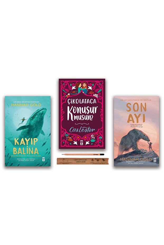 Son Ayı - Kayıp Balina - Çikolataca Konuşurmusun Set 3 Kitap