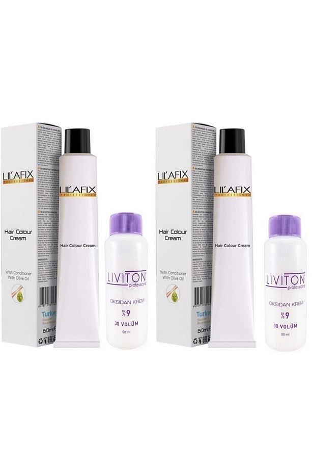 7/9 Açık Kumral Tütün Saç Boyası 60 Ml. ( 2 Adet ) Liviton 30 Volüm Oksidan 60 Ml. ( 2 Adet ) - 1