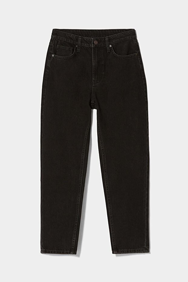 Black Mom Jean Pants