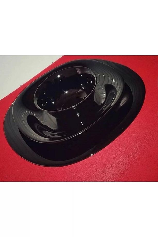 Carine Noir Siyah Servis Tabağı 27cm 6lı Set - 4