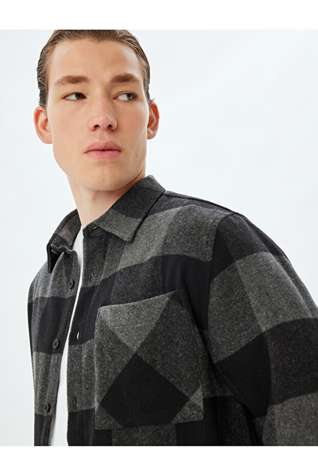 Lumberjack Shirt Long Sleeve Winter Pocket Detailed