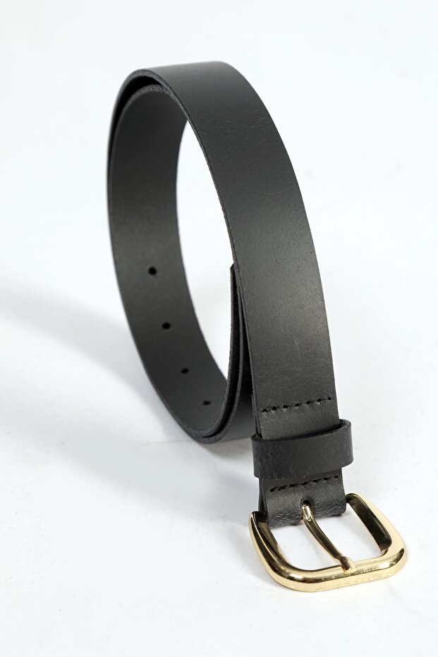 May Kadın Deri Kemer Siyah - 2