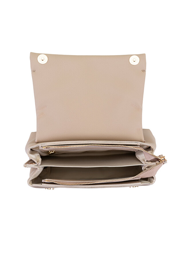 Kadın Bej Postacı Çantası - 5