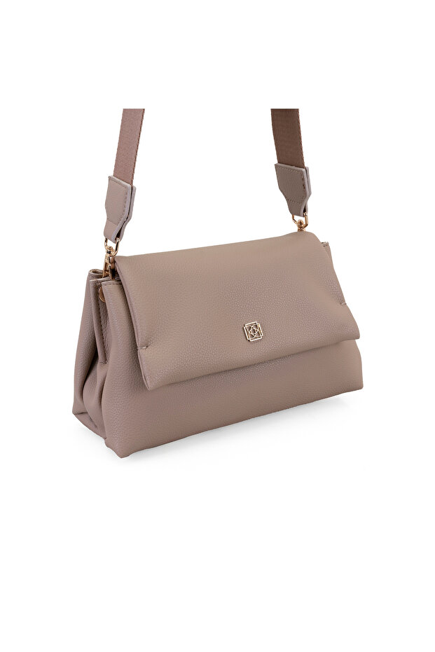 Kadın Bej Postacı Çantası - 2