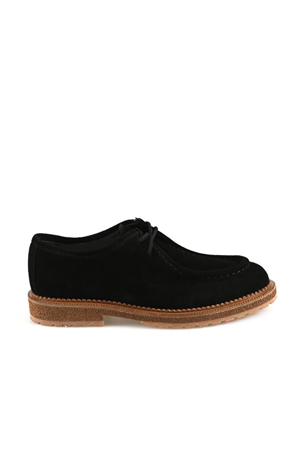 Suede Black 100% Leather Oxford Eva Sole Casual Shoes