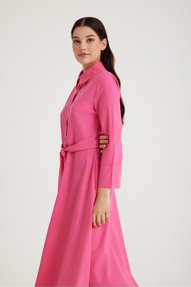 Rose Elbise Pembe - 7