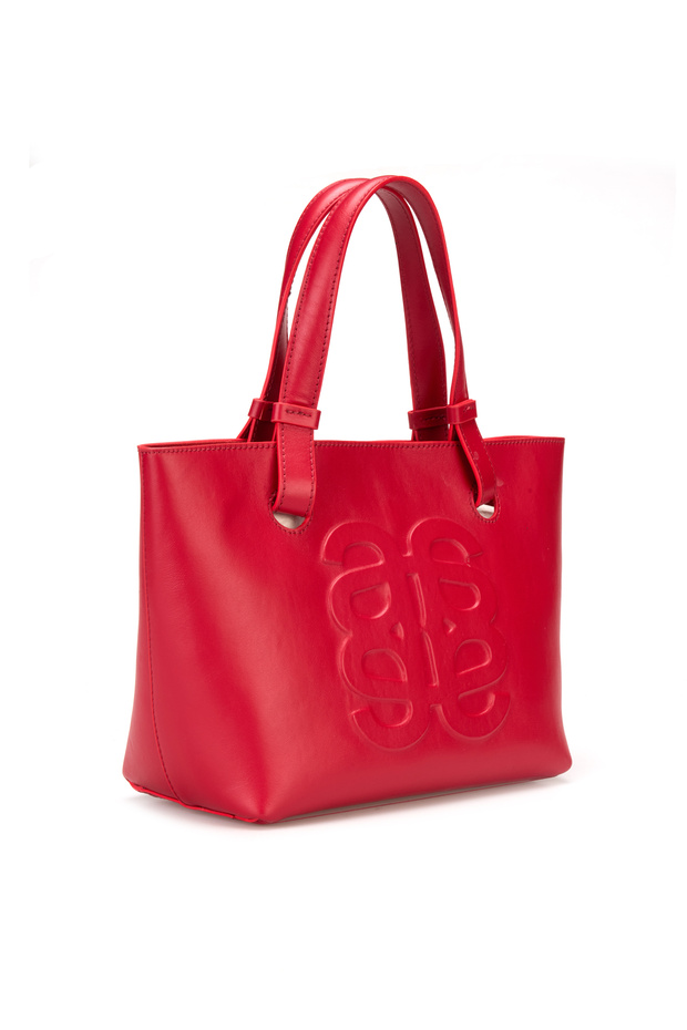 Deri Logolu Çanta - 2