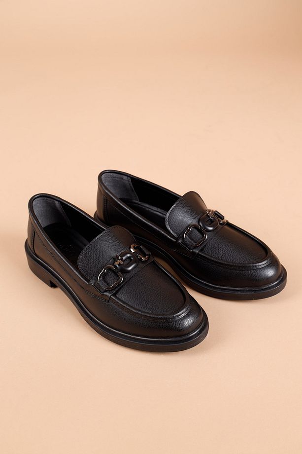 Mader Kadın Siyah Loafer Ayakkabı - 6