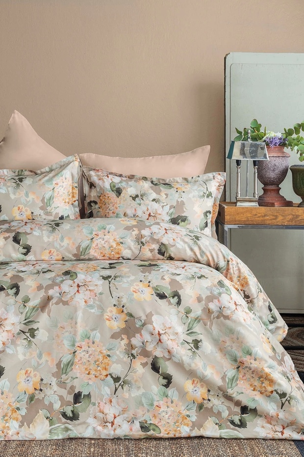 Dolce 60% Tencel ™ Lyocell 40% Cotton Digital Satin Double Duvet Cover Set
