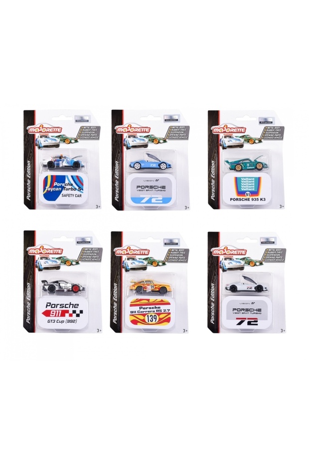 Porsche Deluxe Arabalar 6'lı Set - 5