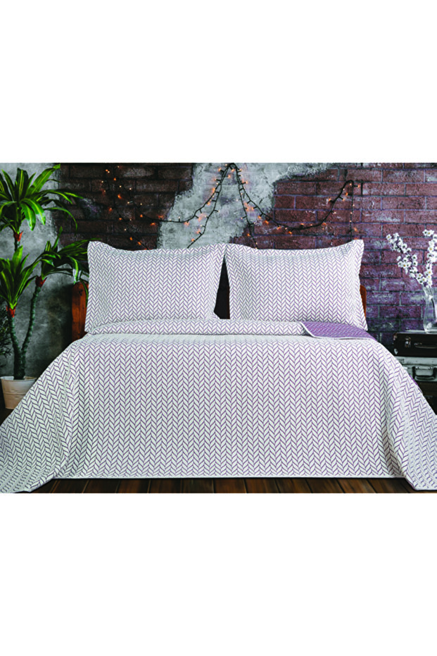 Brokar Örgü Tek Kişilik Yatak Örtüsü - 1