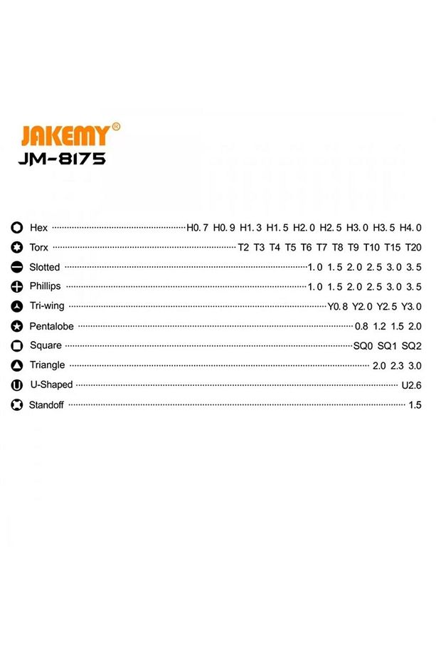 Jm-8175 Protech 50 1 Parça Bit Set - 6