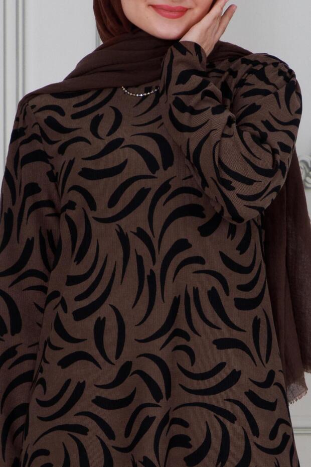 Brown Tulip Double Set - 4