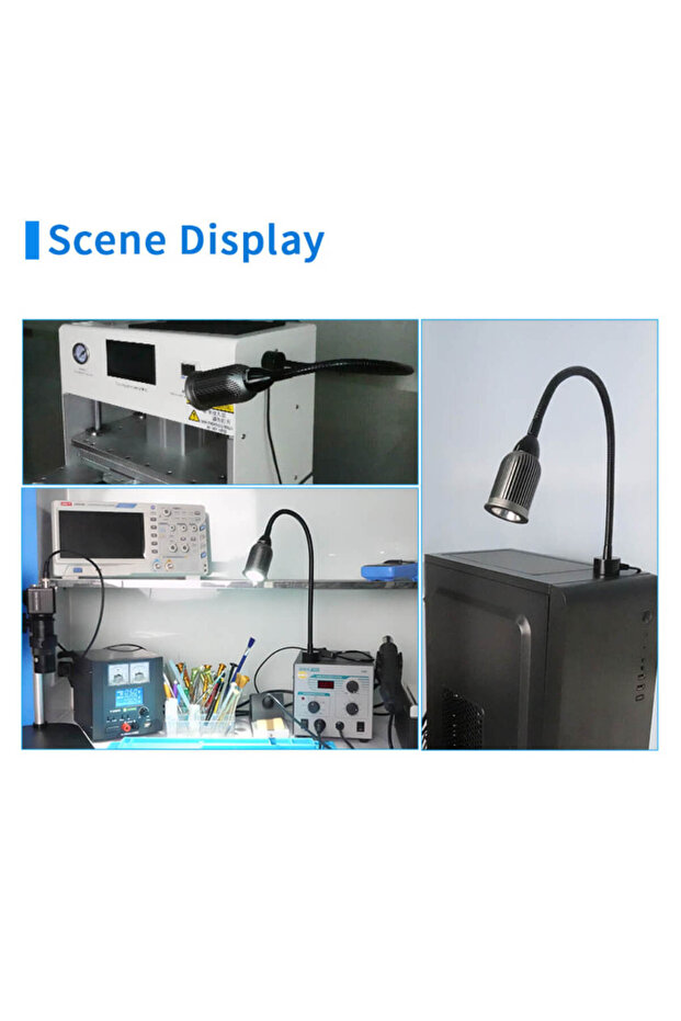 Sunshine SS-804 Masaüstü Led Lamba Manyetik Taban Güçlü Işık - 3