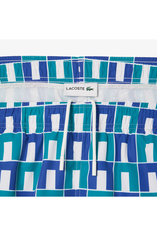 Robert George Erkek Baskılı Mavi Deniz Şortu - 8