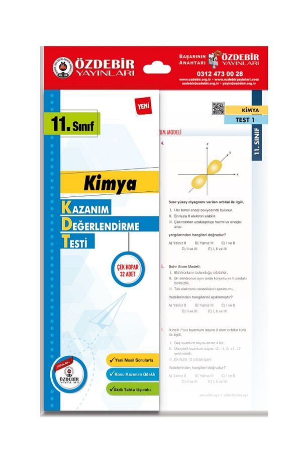 ÖZDEBİR YAYINLARI 11. SINIF YAPRAK TEST SAYISAL SET (MATEMATİK, FİZİK, KİMYA, BİYOLOJİ) - 4