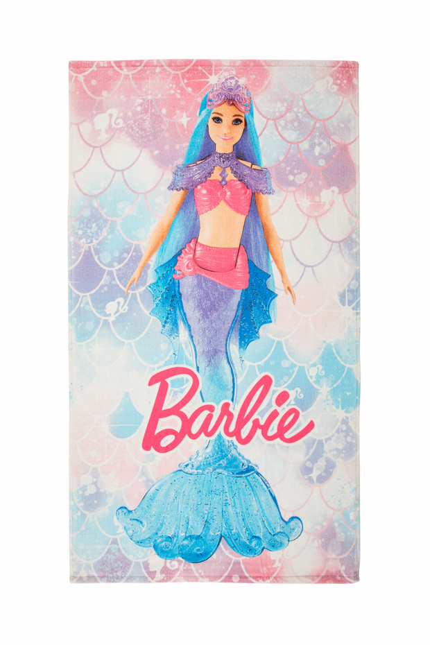 Barbie Mermaid Licensed Velvet Beach Towel 70X130 cm