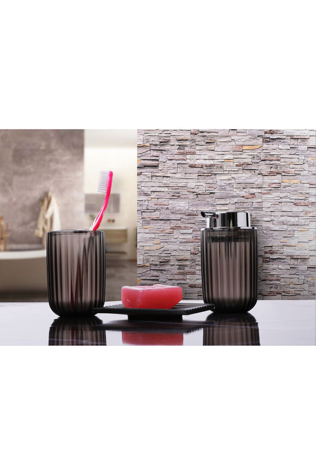 Polar Banyo Seti Şeffaf Gri - 1