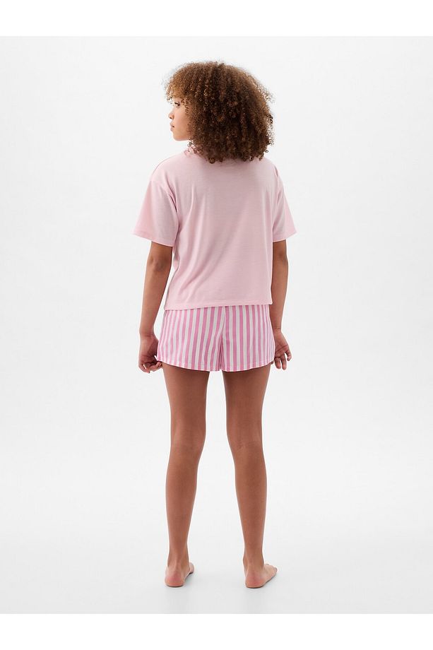 Kız Çocuk Pembe Pijama Takımı - 2