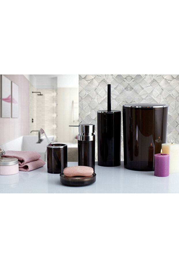 طقم حمام لينوكس / أسود شفاف - 1