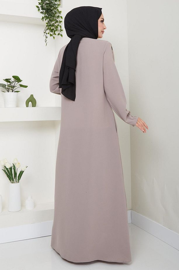Simge Taşlı Ferace Vizon HM2480 - 5