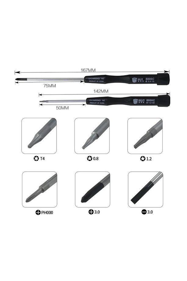 Bst-112 Telefon Tablet Bilgisayar Tamir Tornavida Seti - 3