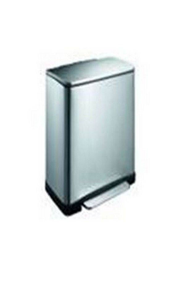 Paslanmaz Çelik Softclose Pedallı Banyo Mutfak Ofis Çöp Kovası Inox 12 Lt - 1