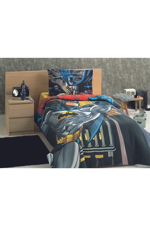 Batman Yellow Tek Kişilik Lisanslı Kapitone Çocuk Nevresim Takımı - 2