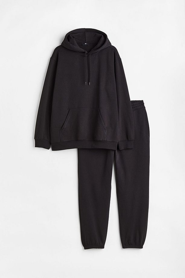 2 Parçalı Loose Fit Üst Ve Jogger Pantolon Set - 2