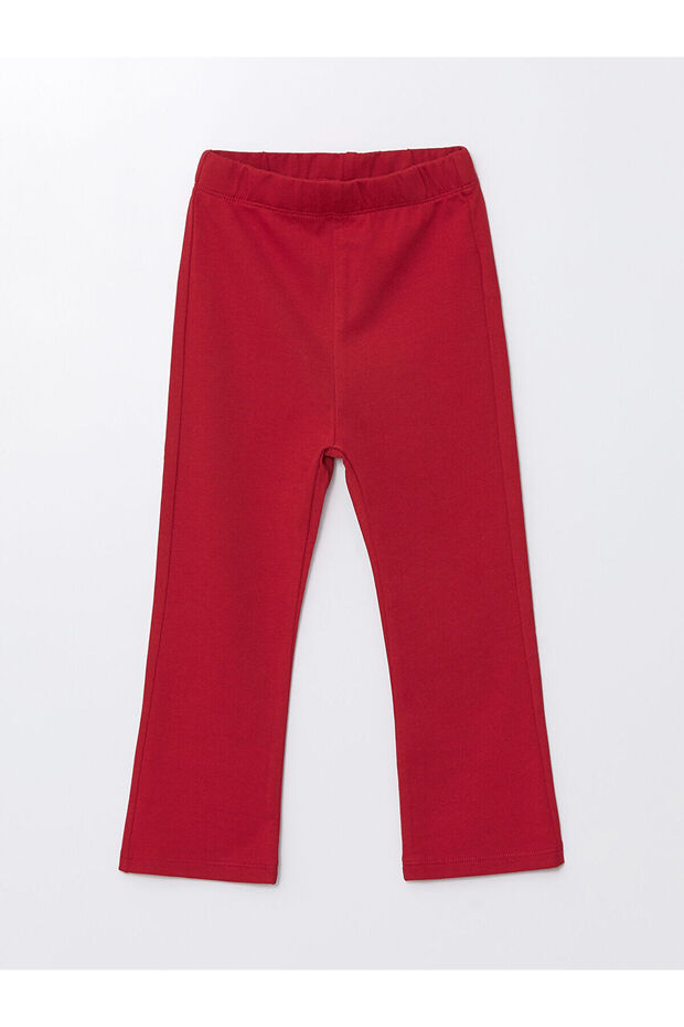 Girls' Basic Leggings with Elastic Waist (W4)