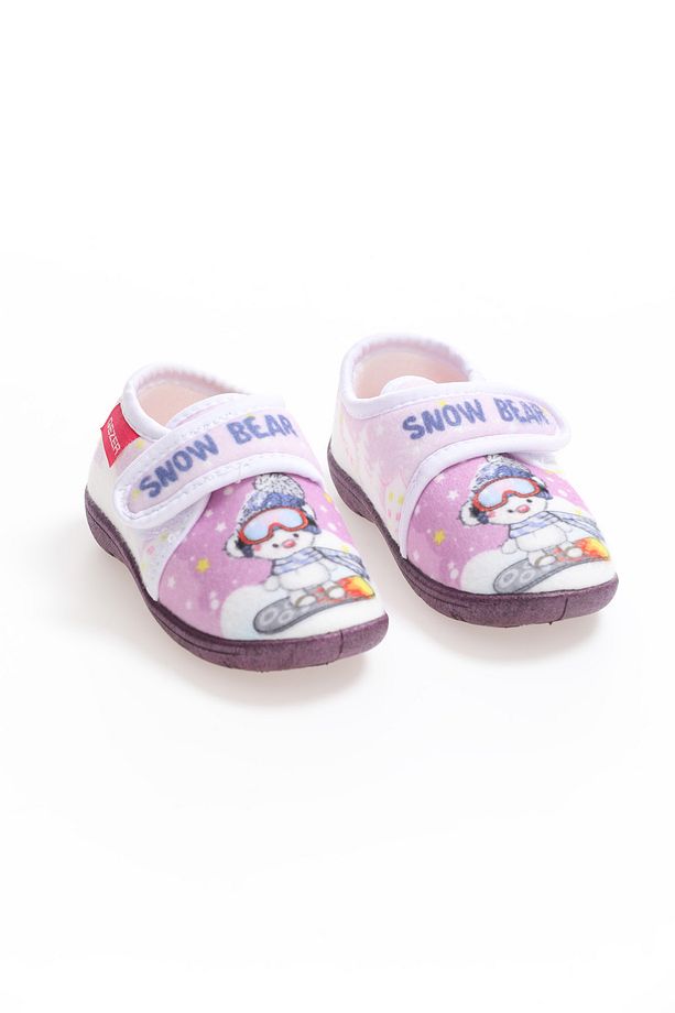 Kışlık Kız Bebe Panduf Ayakkabı - 1