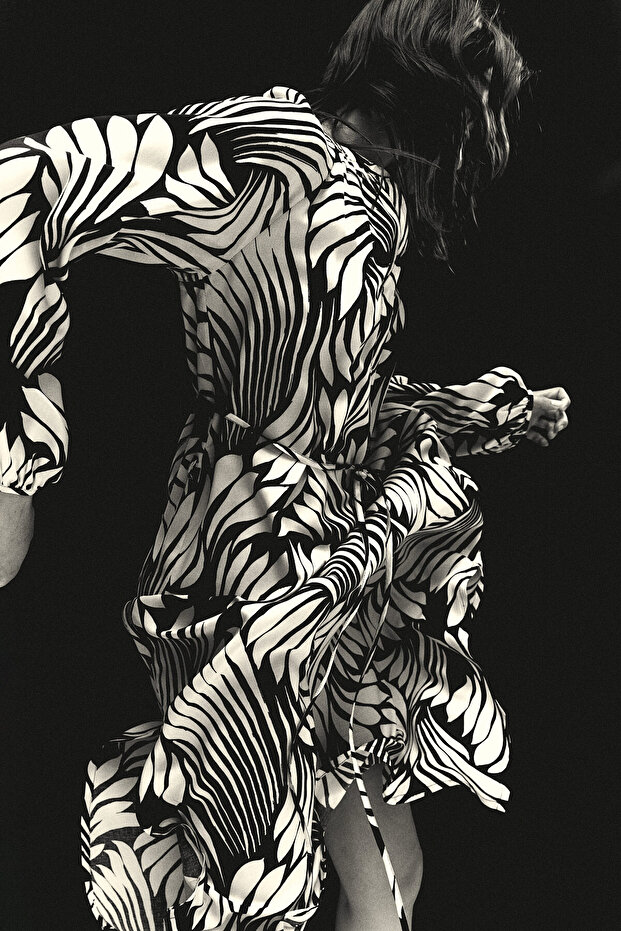 Balon Kollu Elbise - 1