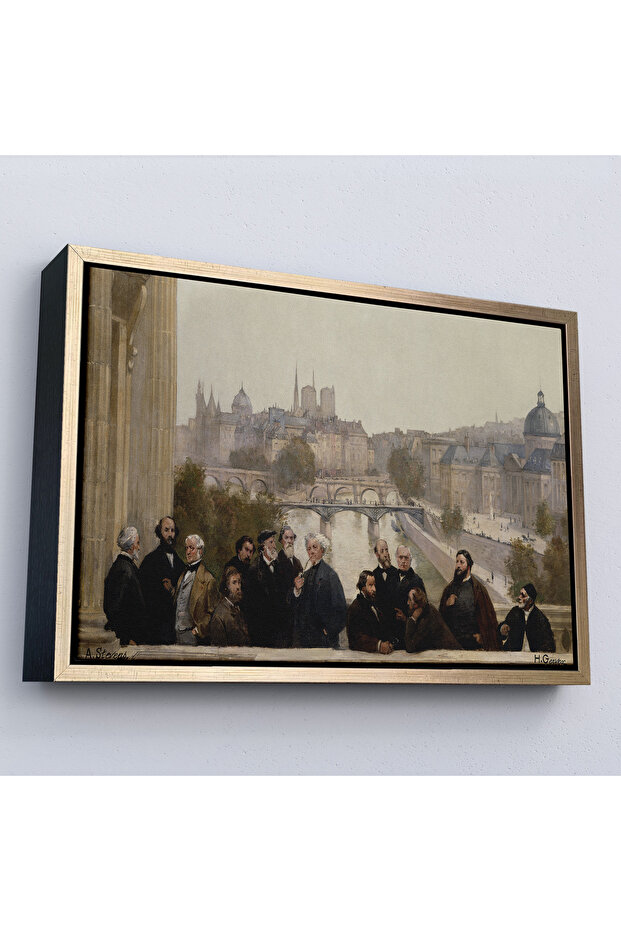 Henri Gervex într-un cadru de lemn - Panoramas de secol Rousseau Table-7095 - 3